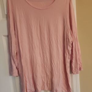 Essentials Soft Pink Long Sleeve Top